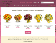 Tablet Screenshot of homesideflorist.com